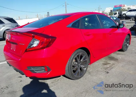 2019 Honda Civic Sport z USA, uszkodzony, nr VIN 2HGFC2F81KH525692